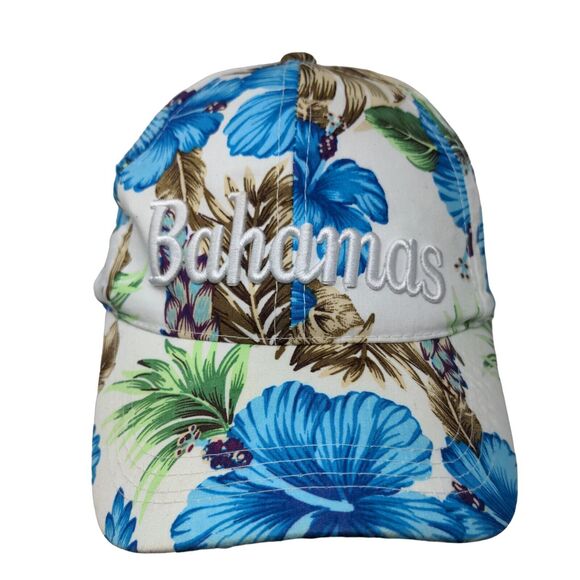 Bahamas Strapback Hat Multicolor One Size Adjustable Embroidered Floral - Picture 1 of 7